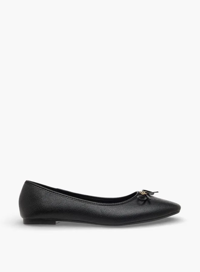 Flora Bella By Shoexpress BLACK Flora Bella Women Bow Detail Ballerina Shoes for Women | Best Price UAE